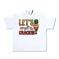 White Let's get crackin Christmas Urban Heavy Tee - NancyCooperArtShop
