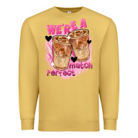 Antique Gold We're a perfect match Valentine's Day Premium Sweatshirt - FaDigitalArtStudio