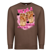Chestnut We're a perfect match Valentine's Day Premium Sweatshirt - FaDigitalArtStudio