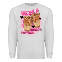 Dove Grey We're a perfect match Valentine's Day Premium Sweatshirt - FaDigitalArtStudio