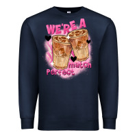 Navy We're a perfect match Valentine's Day Premium Sweatshirt - FaDigitalArtStudio