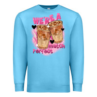 Ocean Blue We're a perfect match Valentine's Day Premium Sweatshirt - FaDigitalArtStudio