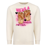 Sandshell We're a perfect match Valentine's Day Premium Sweatshirt - FaDigitalArtStudio