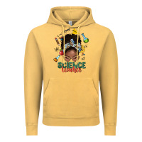 Vintage Mustard science teacher afro messy bun Vintage Hoodie - NancyCooperArtShop