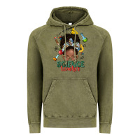 Vintage Olive science teacher afro messy bun Vintage Hoodie - NancyCooperArtShop
