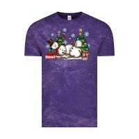 Cloud Purple christmas snowmen with wine Vintage Tee - MaliasSmallBusiness