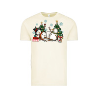 Vintage Arctic christmas snowmen with wine Vintage Tee - MaliasSmallBusiness