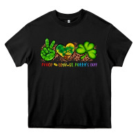 Peace Love St Patty's Day Heavy Core Tee | Teevron