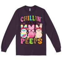 Plum chillin' with my peeps Long Sleeve Tee - Artiststas
