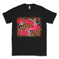 Black valentine's day cowhide leopard background Classic Tee - JahusDesignShop
