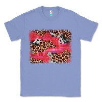 Colony Blue valentine's day cowhide leopard background Classic Tee - JahusDesignShop