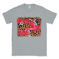 Heather Grey valentine's day cowhide leopard background Classic Tee - JahusDesignShop