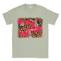 Matcha valentine's day cowhide leopard background Classic Tee - JahusDesignShop