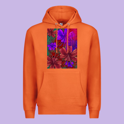 Floral Pattern Premium Hoodie Designed By Jahusdesignshop
