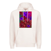 Pale Pink floral pattern Premium Hoodie - JahusDesignShop