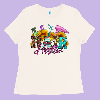 Hair Hustler Hairstylist Ladies Tee Designed By Artiststas