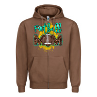 Chestnut Football Mom Mother's Day Zipper Hoodie - HowdyJamesFarm