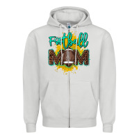 Dove Grey Football Mom Mother's Day Zipper Hoodie - HowdyJamesFarm