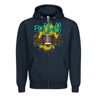 Navy Football Mom Mother's Day Zipper Hoodie - HowdyJamesFarm