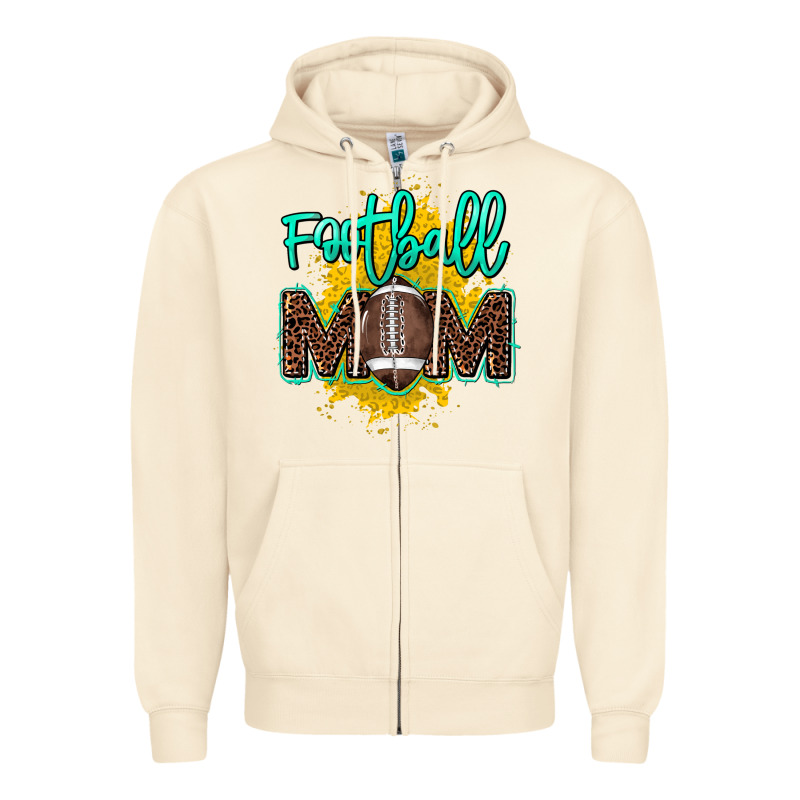 Football Mom Mother's Day Zipper Hoodie by HowdyJamesFarm | Teevron