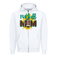 White Football Mom Mother's Day Zipper Hoodie - HowdyJamesFarm