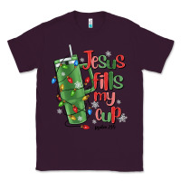 Plum jesus fills my cup psalm 25 5 Classic Tee - MaliasSmallBusiness