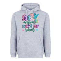Heather Grey hundred magical days of school unicorn Heavyweight Hoodie - OliviaCreatesArt