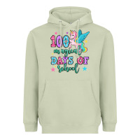 Matcha hundred magical days of school unicorn Heavyweight Hoodie - OliviaCreatesArt