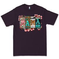Plum license letters floral mama Premium Tee - Jasminsmagicworld
