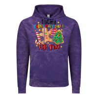 Cloud Purple eating christmas cookies for two Vintage Hoodie - MaliasSmallBusiness