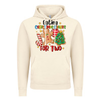 Vintage Artic eating christmas cookies for two Vintage Hoodie - MaliasSmallBusiness