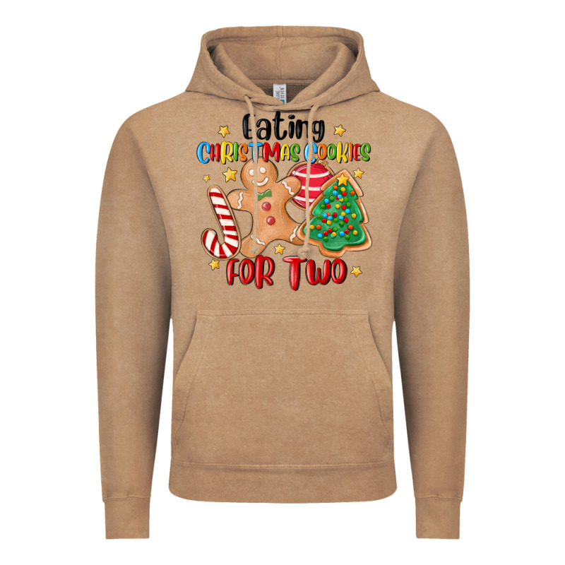 Eating Christmas Cookies For Two Vintage Hoodie by MaliasSmallBusiness | Teevron