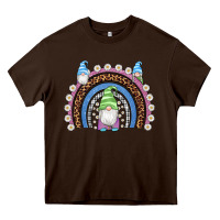 Chocolate Brown easter gnome rainbow Heavy Core Tee - Artiststas