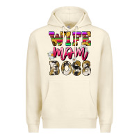 Sandshell Wife mom boss daisy Mother's Day Premium Hoodie - HowdyJamesFarm