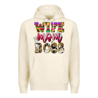 Tofu Wife mom boss daisy Mother's Day Premium Hoodie - HowdyJamesFarm