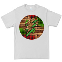 Dove Grey leopard lightning bolt Christmas Premium Tee - Jasminsmagicworld