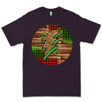 Plum leopard lightning bolt Christmas Premium Tee - Jasminsmagicworld