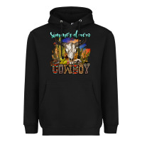 Black simmer down cowboy Heavyweight Hoodie - OliviaCreatesArt