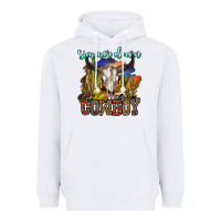 White simmer down cowboy Heavyweight Hoodie - OliviaCreatesArt