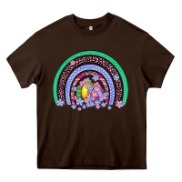 Chocolate Brown easter egg rainbow Heavy Core Tee - Artiststas