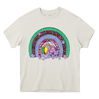 Cream easter egg rainbow Heavy Core Tee - Artiststas