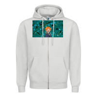 Dove Grey wizard boy and mouse Zipper Hoodie - TumblerDesignByShophia
