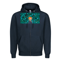 Navy wizard boy and mouse Zipper Hoodie - TumblerDesignByShophia