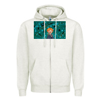 Oatmeal Heather wizard boy and mouse Zipper Hoodie - TumblerDesignByShophia