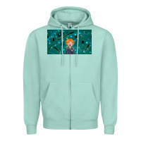 Seafoam wizard boy and mouse Zipper Hoodie - TumblerDesignByShophia