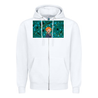 White wizard boy and mouse Zipper Hoodie - TumblerDesignByShophia