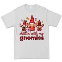 Dove Grey chilling with my gnomies Premium Tee - NancyCooperArtShop