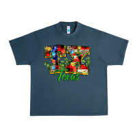 Midnight Navy Christmas Texas Urban Heavy Tee - MaliasSmallBusiness