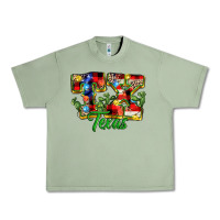 Oil Green Christmas Texas Urban Heavy Tee - MaliasSmallBusiness