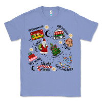 Colony Blue Merry Christmas Classic Tee - MaliasSmallBusiness